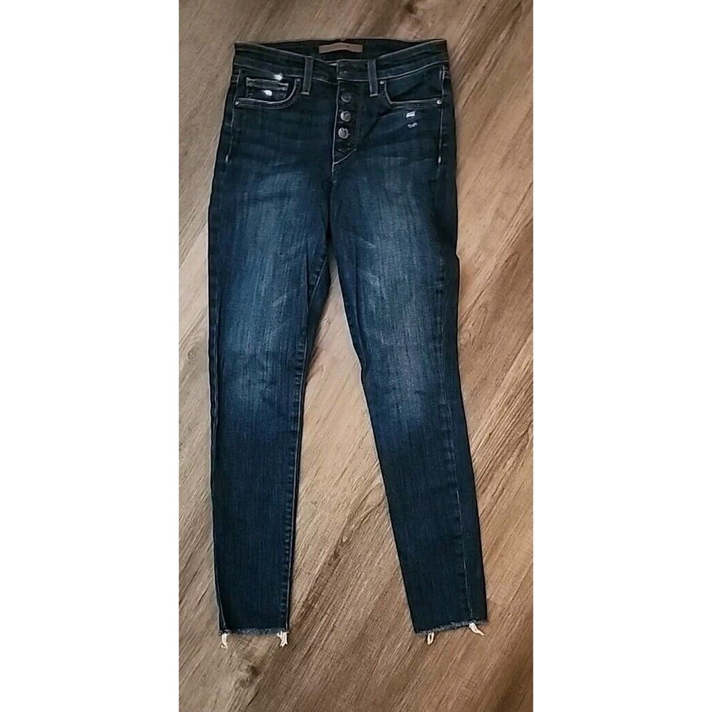 Joes Jeans High Rise Skinny Ankle Dark Wash Denim Womens 25